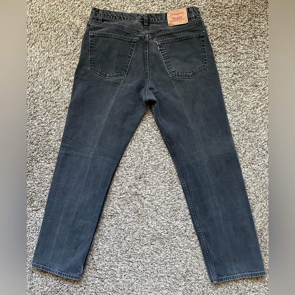 Levi’s 505 Vintage Jeans Made In USA Mens 38x32 Black Regular Fit - Picture 3 of 12